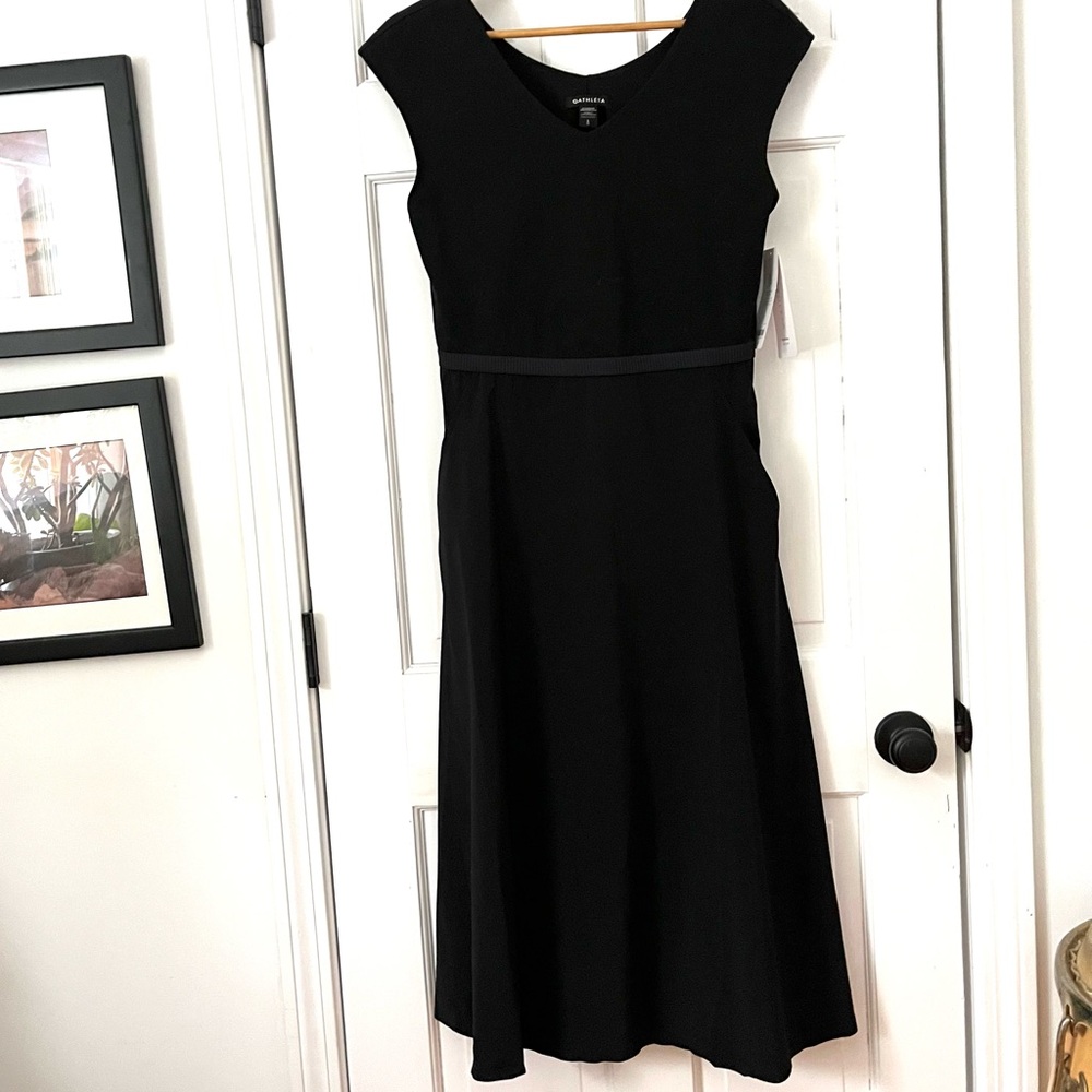 Athleta Black Midi Dress - Picture 3 of 8